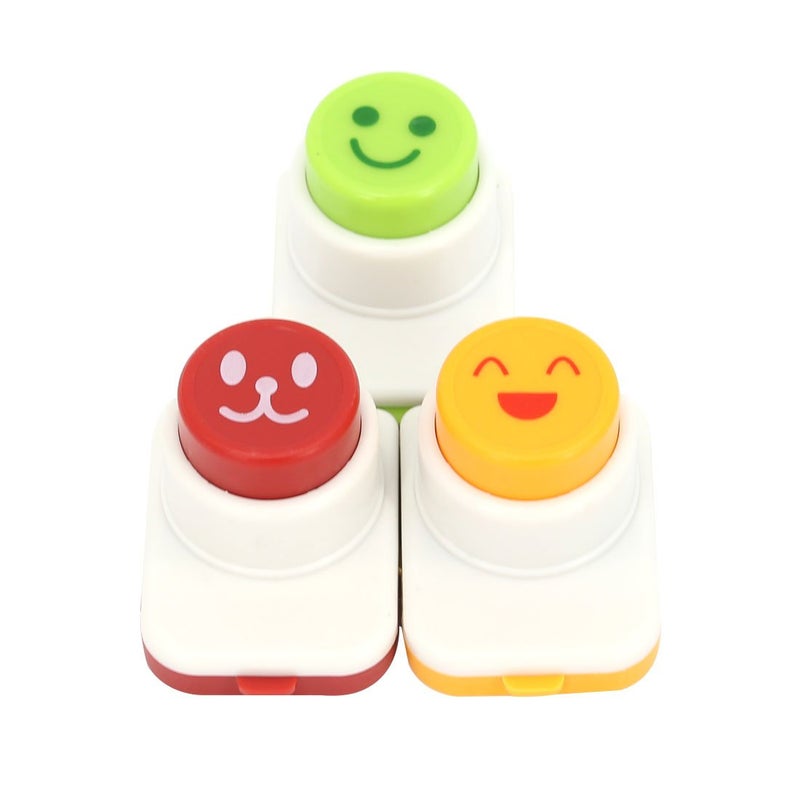 MoJyetli DIY Sushi Tool, 3Pcs Smile Face Laver Seaweed Nori Punch Embossing Device Rice Ball Onigiri Mould - Image 5